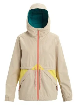 Burton Women's Narraway Rain Jacket 2020 Zippered Front Buttoned Front Snap Front