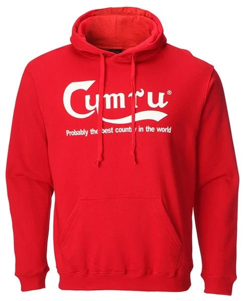 Cymru - Best Country In The World - Welsh Hoodie (Colour Choice) Hoodie with Hem Ribbing Snug Secure