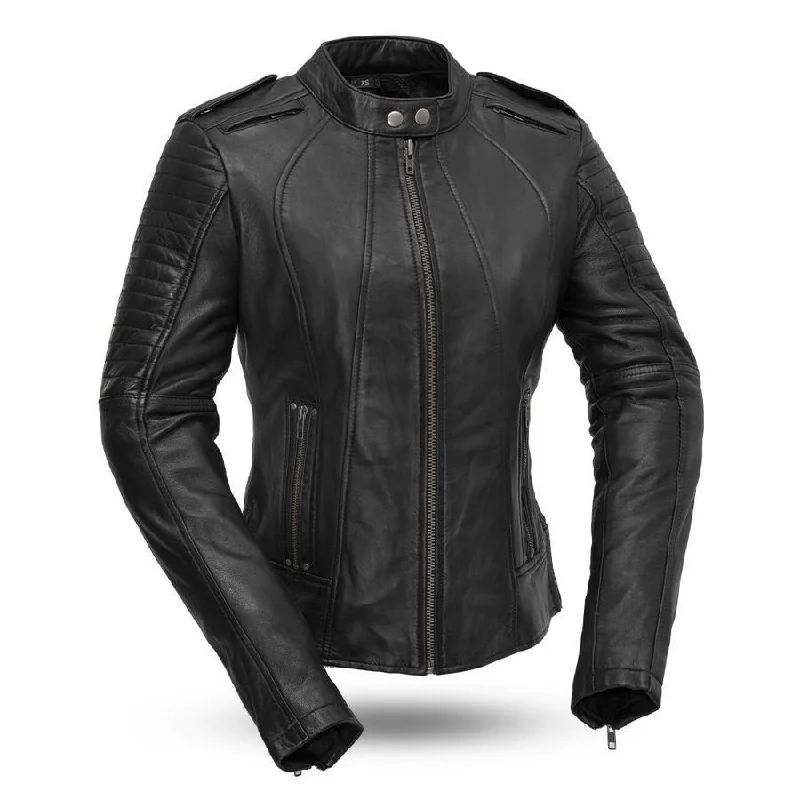 First Manufacturing Biker Jacket Satin Jacket Silk Jacket Chiffon Jacket