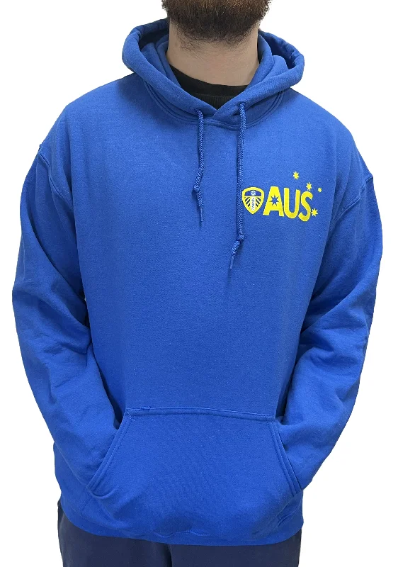 Gildan Adult Leeds Supporter Hoodie Blue <BR> LEE124AB Hoodie with Zipper Versatile Modern