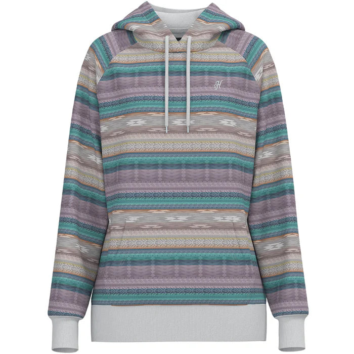 Hooey Women's Purple Serape Hoodie Hoodie with Oversized Fit Loose Comfortable