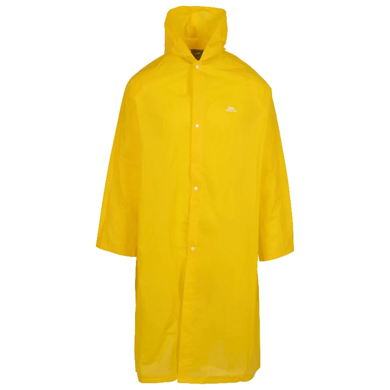 It May Rain Unisex Lightweight Packaway Rain Jacket in Yellow Fleece Jacket Down Jacket Feather Jacket