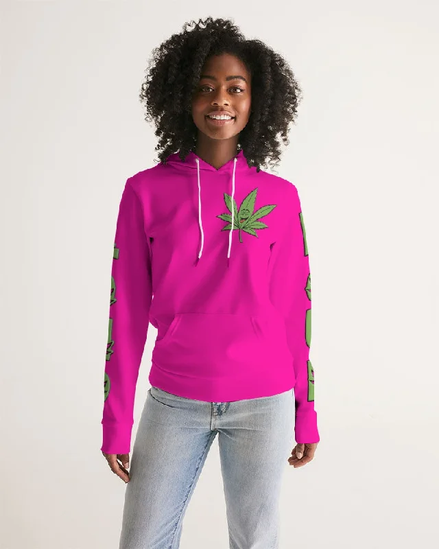 LOUD Patty Pink Women's Hoodie Hoodie with Full-Zip Functional Layering