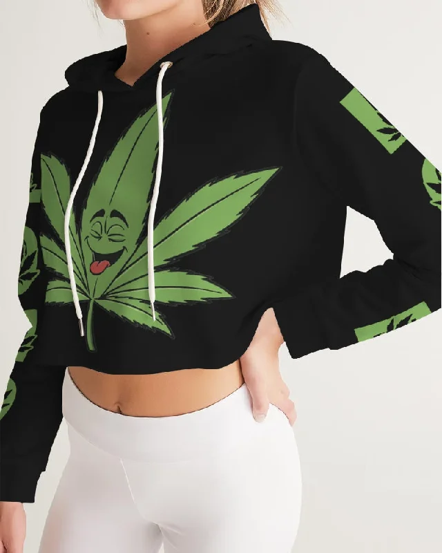 LOUD Women's Cropped Hoodie Hoodie Sweatshirt Pullover