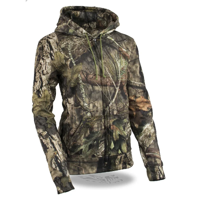 Milwaukee Leather MPL2777 Women's Mossy Oak Camouflage Hoodie with Zipper Front Hoodie with Crew Neck Simple Timeless