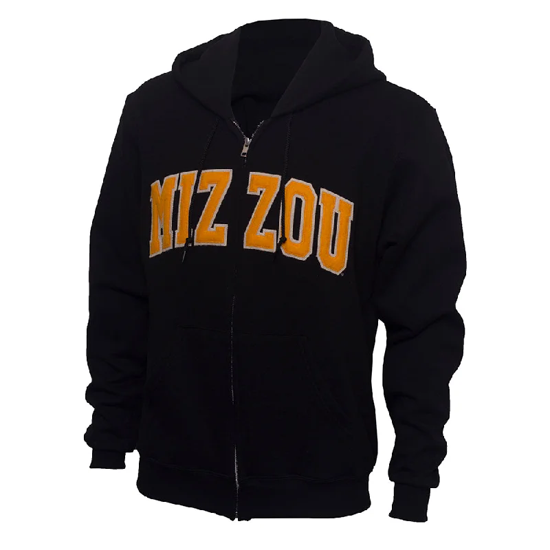 Mizzou Champion® Black Full Zip Hoodie Hoodie with Print Artistic Unique