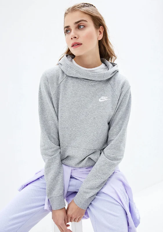 Nike Womens Funnel Neck Fleece Hoodie <BR> BV4116 063 Hoodie with Print Artistic Unique