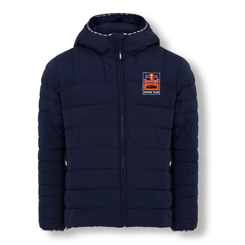 Official Red Bull KTM Racing Woman's Fletch Padded Jacket - KTM 21010 Zippered Front Buttoned Front Snap Front