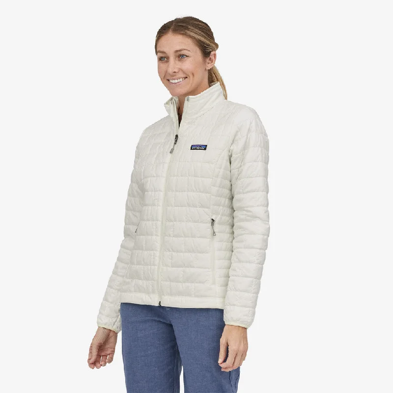 Patagonia Women's Nano Puff Jacket Tiered Jacket Buttoned Jacket Zippered Jacket