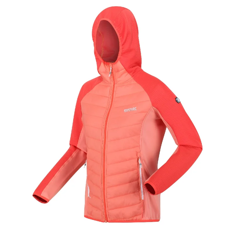 Regatta Ladies Andreson VI Hybrid Jacket -CORAL Chenille Fabric Brocade Fabric Lace Fabric