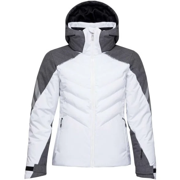 Rossignol Women's Heather Courbe Ski Jacket 2020 Snapped Jacket Toggled Jacket Drawstring Jacket