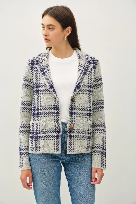 Running Point Cropped Plaid Sweater Jacket Faux Fur Jacket Real Fur Jacket Shearling Jacket