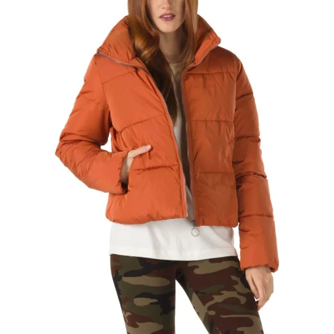 Vans Women's Foundry Puffer Jacket MTE 2020 Hooded Jacket Caped Jacket Shawl Collar Jacket