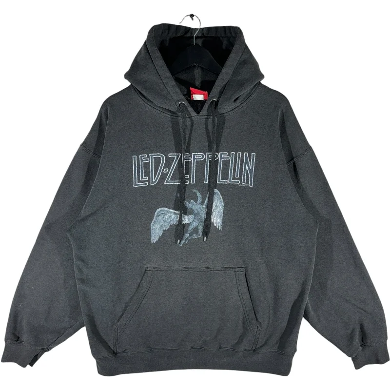 Vintage Bravado Led Zeppelin Angel Graphic Band Hoodie Hoodie Crop Top Short Trendy