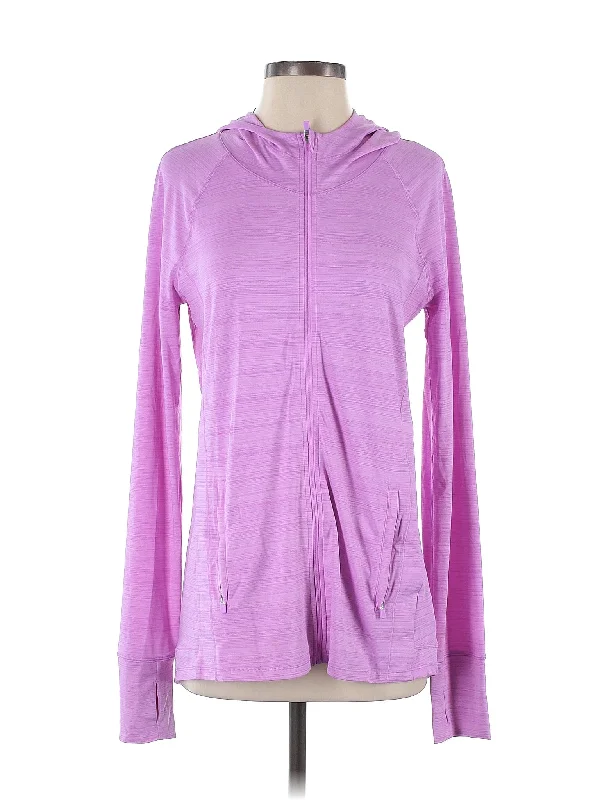 Zip Up Hoodie Hoodie with Button Placket Classic Preppy