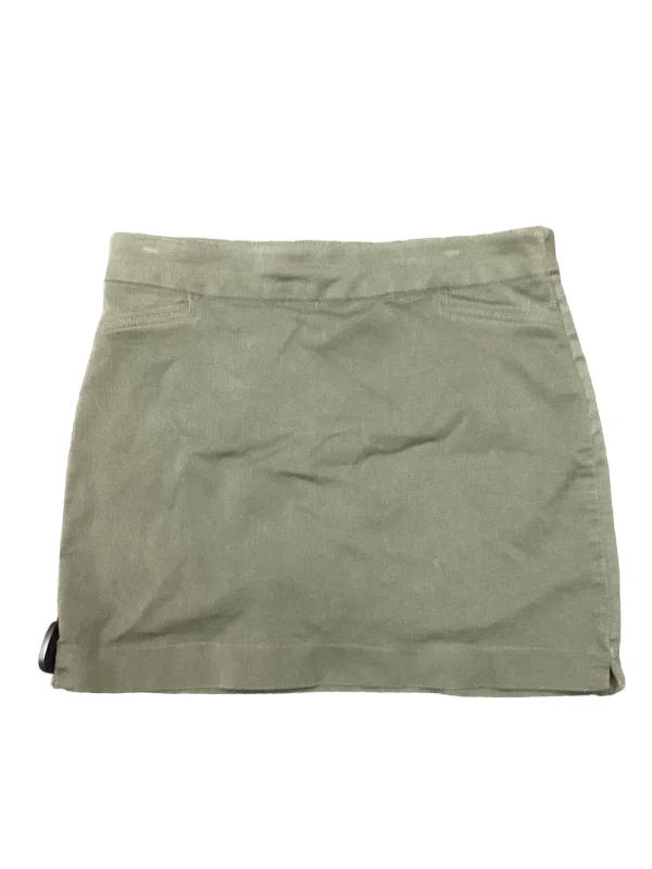 Skort By Croft And Barrow In Green, Size: 12 leather skirt sleek