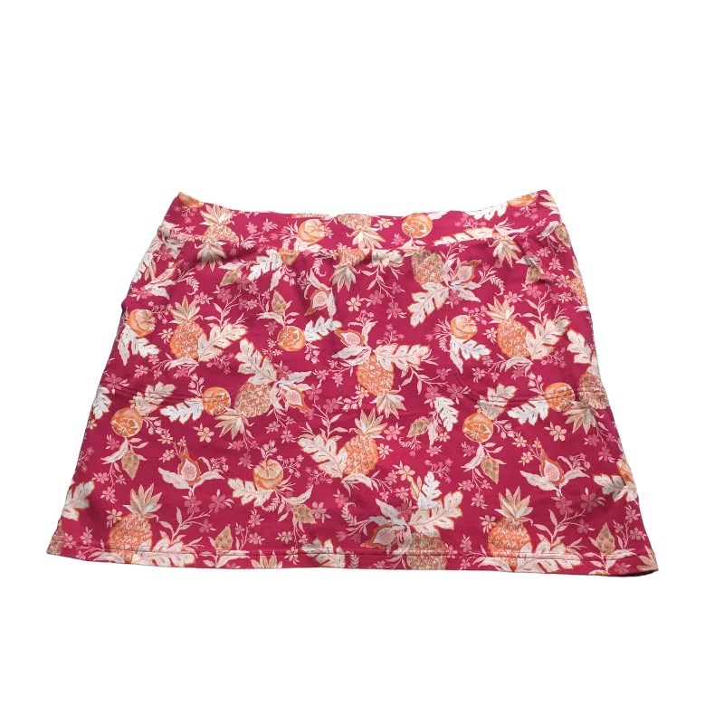 Skort By Croft And Barrow In Pink, Size: Xl corduroy skirt durable