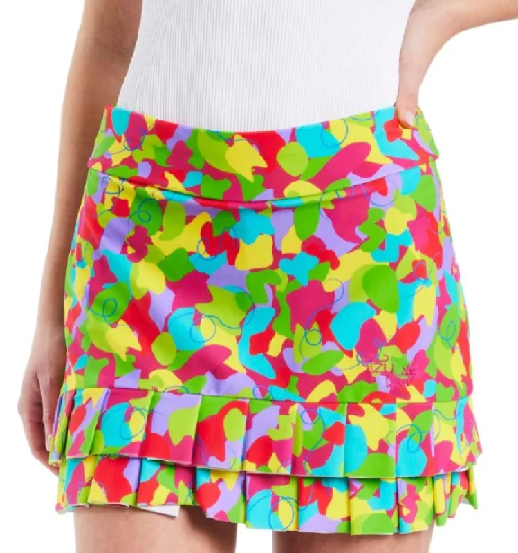 TZU TZU CHACHA WIGGLES 16" SKORT leather skirt bold