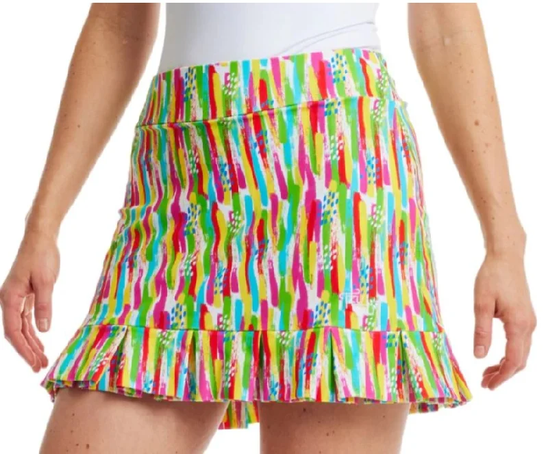 TZU TZU SAMBA FIESTA 16" SKORT cashmere skirt soft