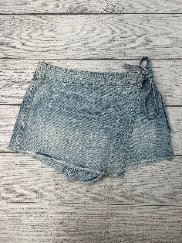 Skort By Free People In Denim, Size: 12 pencil skirt chic