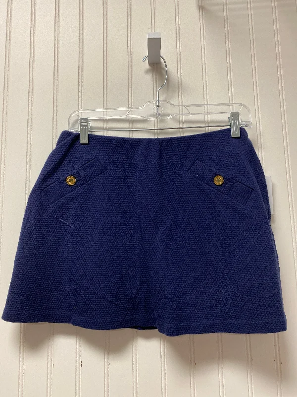 Skort Designer By Lilly Pulitzer In Blue, Size: S cashmere skirt fine